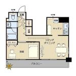 スカイコート文京白山間取り画像