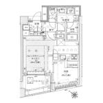 グローリオ文京茗荷谷間取り画像